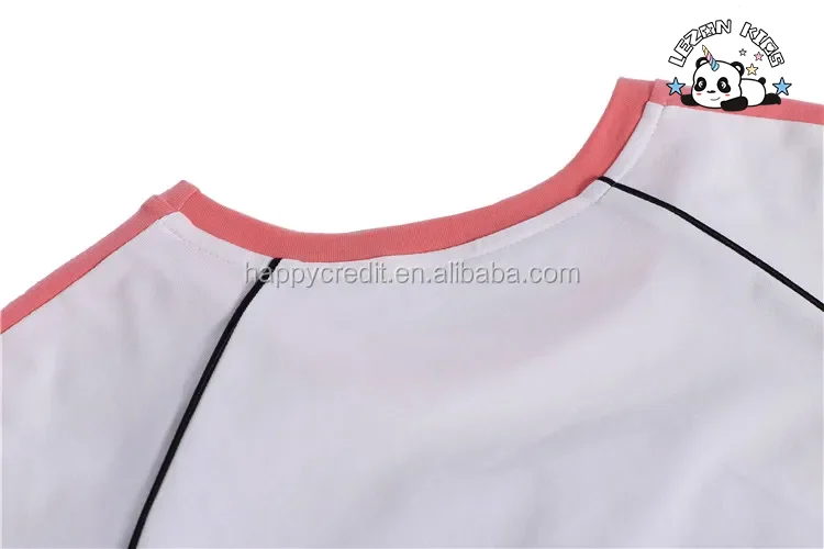 LEZONKIDS - Conjunto de Roupas de Lantejoulas para Meninas Personalizado com Remendo de Aplicação de Diamante para Verão
